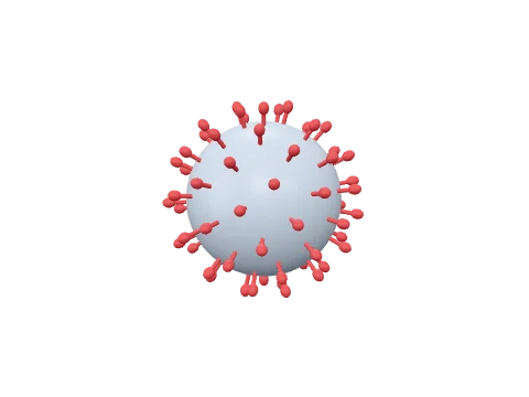 Coronavirus, rendered in 3D