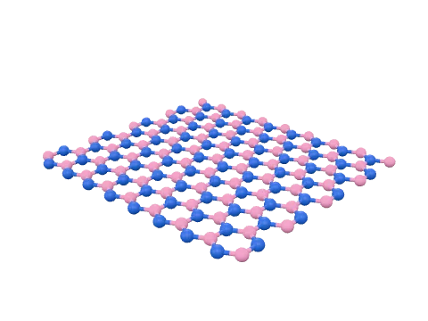 h-BN, rendered in 3D