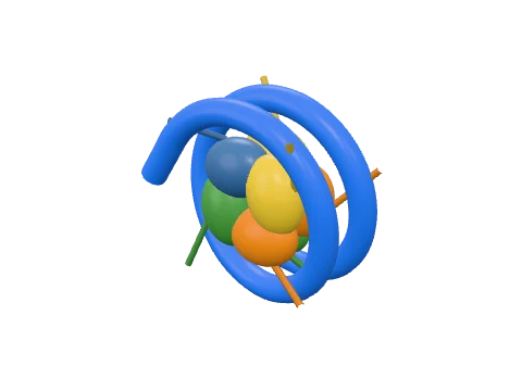 Nucleosome, rendered in 3D