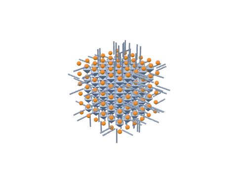 Perovskite QD, rendered in 3D