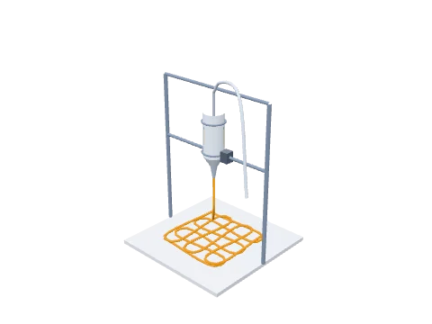 3D bioprinter, rendered in 3D