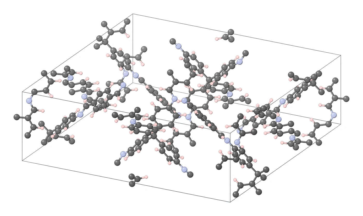 COF-300 crystal structure drawn from its crystal file