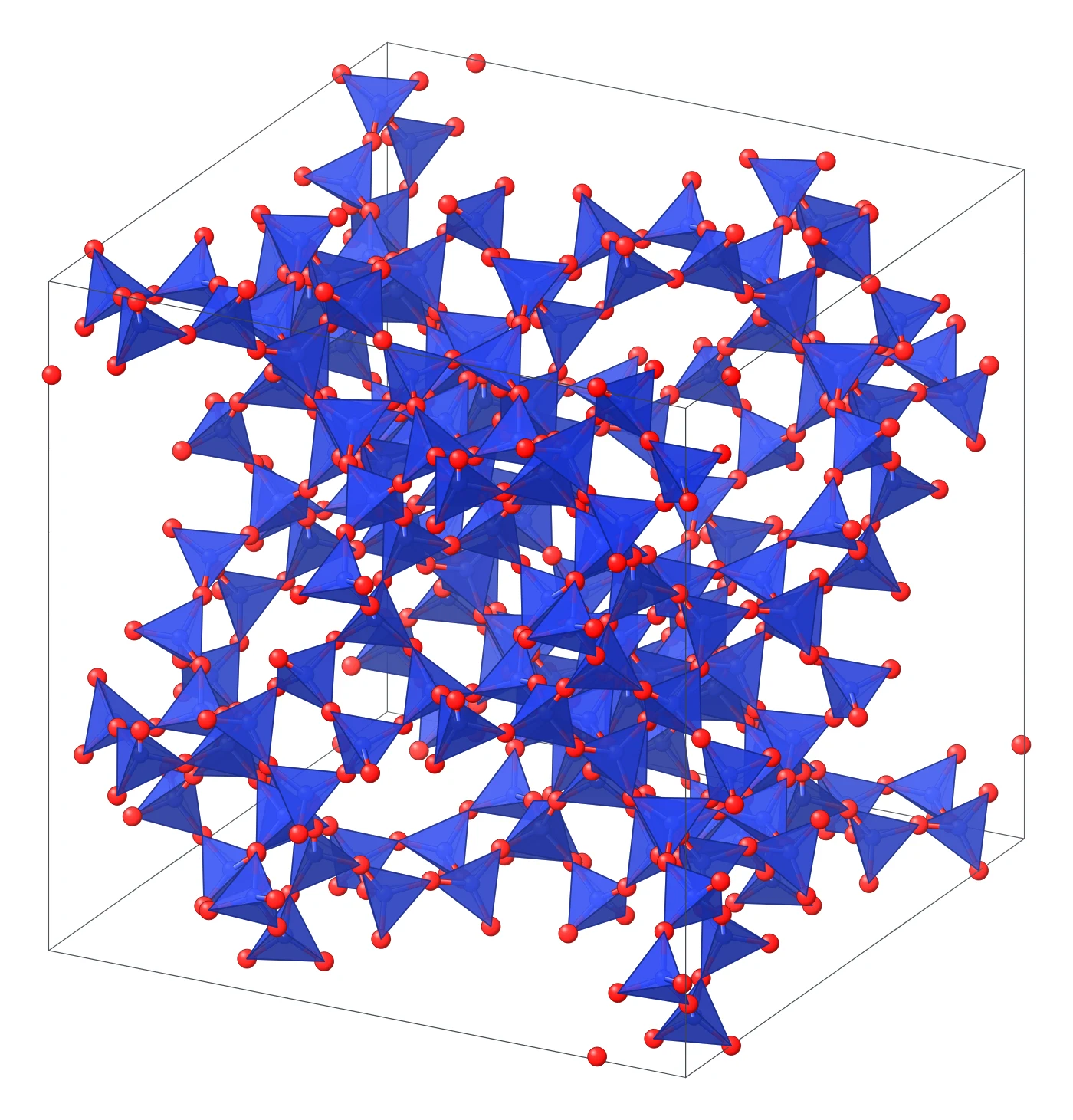 Faujasite (zeolite X and Y) crystal structure drawn from its crystal file