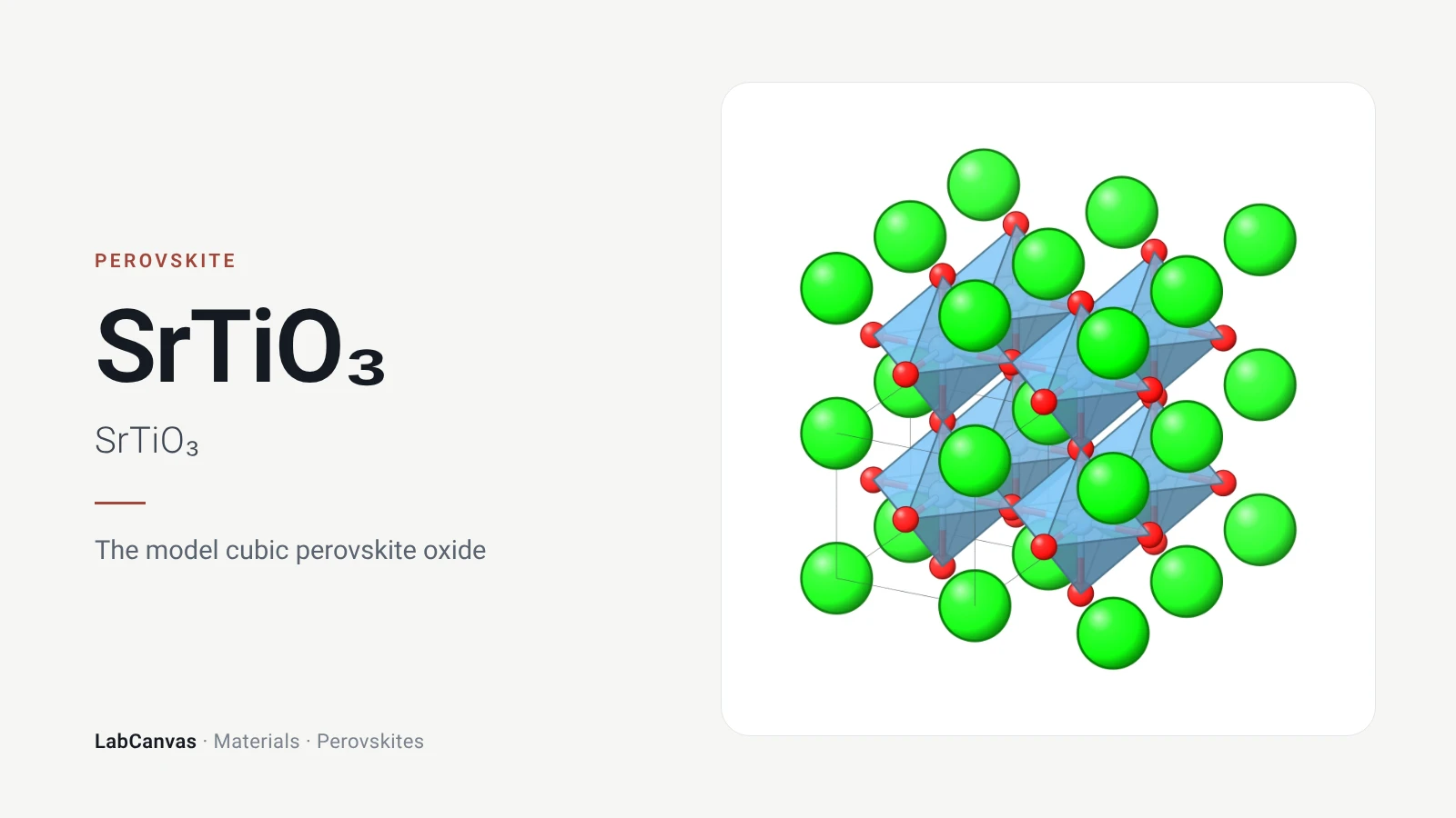 SrTiO₃: The model cubic perovskite oxide (SrTiO₃)
