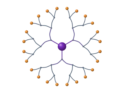 Dendrimer: Branched macromolecule: generations, branching and end groups