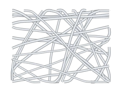 Fibers: Electrospun fibre mat, random or aligned, optionally beaded