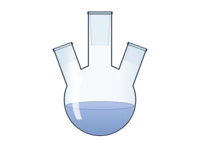 Three-neck flask, a LabCanvas science object