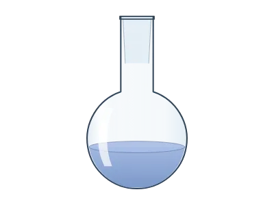 Round-bottom flask, a LabCanvas science object