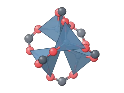 MOF building unit (SBU): The inorganic node of a MOF, atom by atom: Zn₄O (MOF-5), Cu paddlewheel (HKUST-1), Zr₆ cluster (UiO-66) with defects, M₃O trimer (MIL-101), Zn(mIm)₄ (ZIF-8) or an open metal site; ball and stick or coordination polyhedra