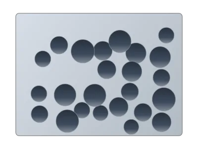 Porous material: Foam, ordered pore array or channels, with porosity and pore size