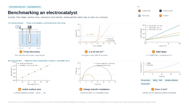 Benchmarking an electrocatalyst: editable figure template