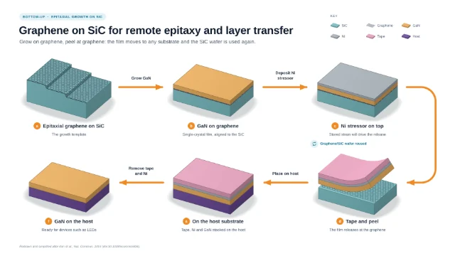 Graphene on SiC for remote epitaxy and layer transfer: editable figure template