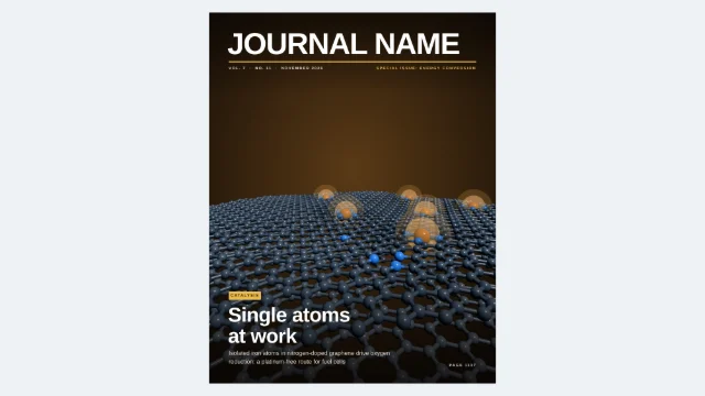 Journal cover: single-atom catalysis: editable figure template