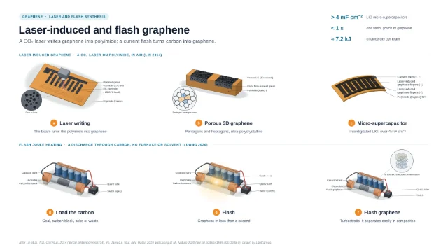 Laser-induced and flash graphene: editable figure template