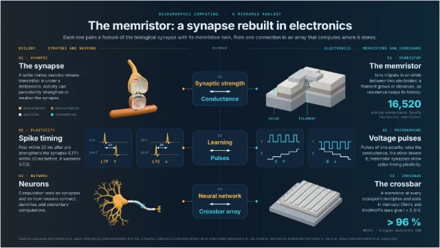 Memristors for brain-inspired computing: the synapse and its electronic twin: editable figure template