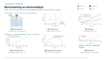 Benchmarking an electrocatalyst: editable graphical abstract template