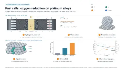 Fuel cells: oxygen reduction on platinum alloys: editable graphical abstract template