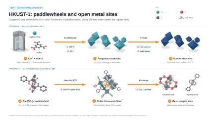 HKUST-1: copper paddlewheels and open metal sites: editable graphical abstract template