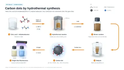 Hydrothermal synthesis of carbon dots: editable graphical abstract template