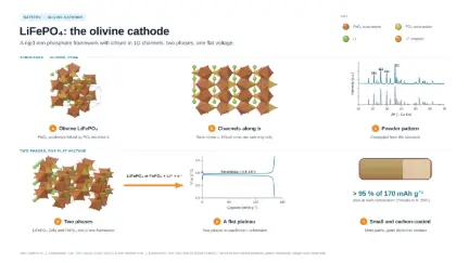 LiFePO₄: the olivine cathode: editable graphical abstract template
