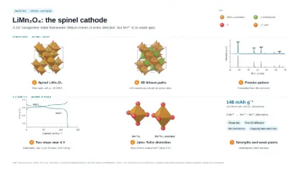 LiMn₂O₄: the spinel cathode: editable graphical abstract template