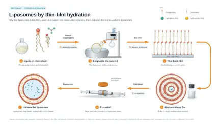 Liposomes by thin-film hydration and extrusion: editable graphical abstract template