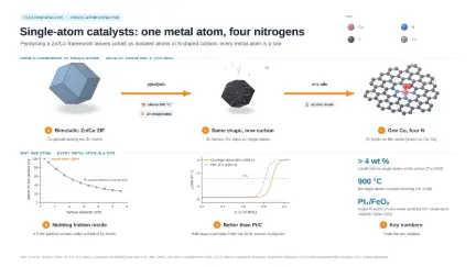 Single-atom catalysts: one metal atom, four nitrogens: editable graphical abstract template