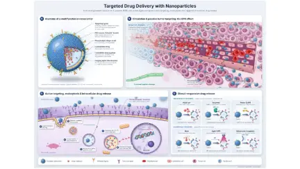 Targeted drug delivery with nanoparticles: editable graphical abstract template