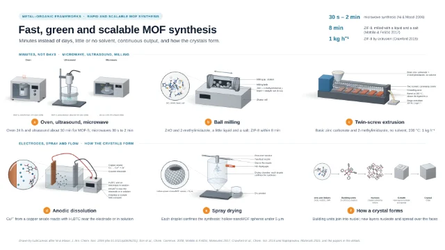 Fast, green and scalable MOF synthesis: editable figure template