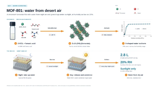 MOF-801: water from desert air: editable figure template