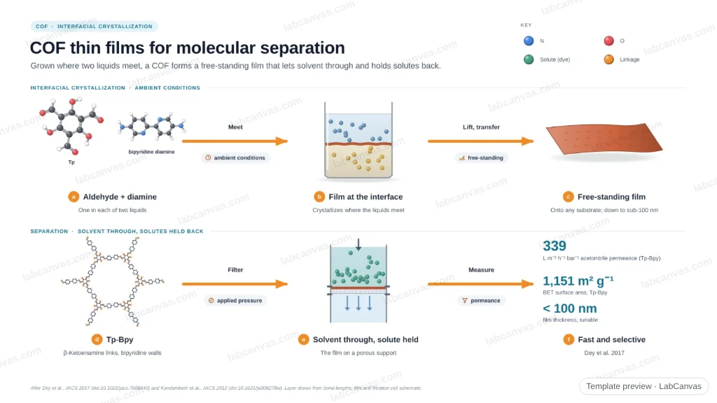COF thin films for molecular separation: preview of the editable figure template