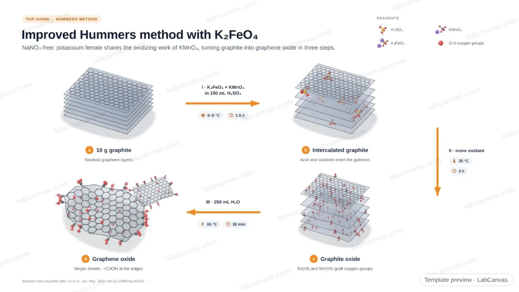 Improved Hummers method with K₂FeO₄: preview of the editable figure template
