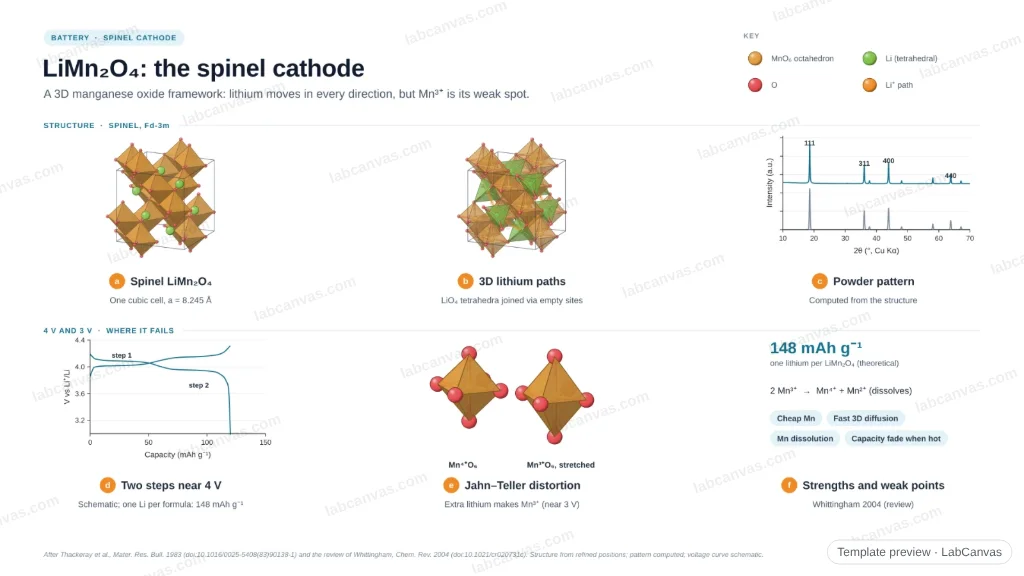 LiMn₂O₄: the spinel cathode: preview of the editable figure template