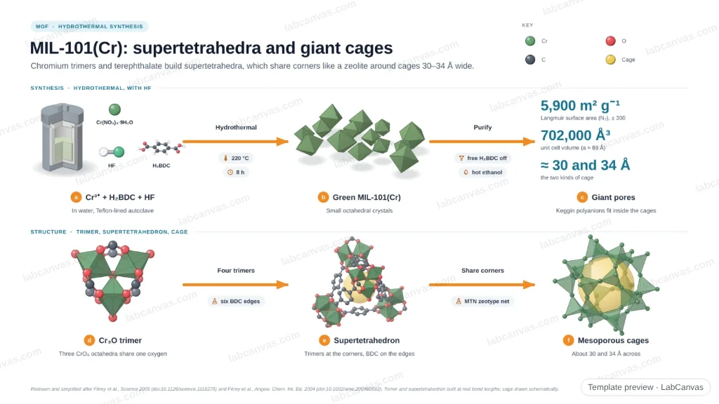 MIL-101(Cr): supertetrahedra and giant cages: preview of the editable figure template
