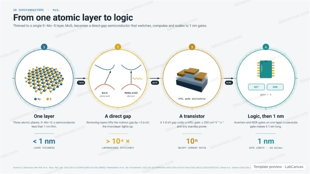 Monolayer MoS₂: from one atomic layer to logic: preview of the editable figure template