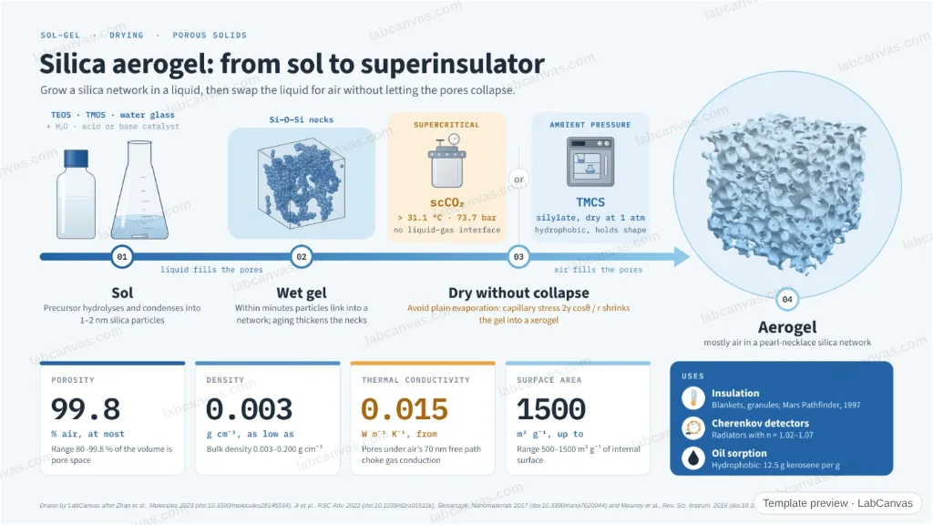 Silica aerogel: from sol to superinsulator: preview of the editable figure template